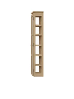 Væghængt Vitrineskab N4, light oak fra Lindebjerg Design