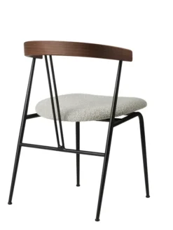 Violin Dining Chair, american walnut fra GUBI