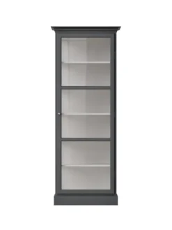 Vitrineskab Classic V1, antracit fra Lindebjerg Design