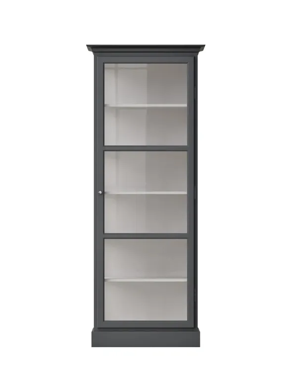 Vitrineskab Classic V1, antracit fra Lindebjerg Design