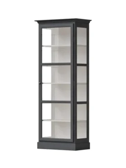 Vitrineskab Classic V1, antracit fra Lindebjerg Design