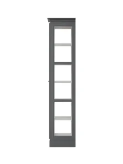Vitrineskab Classic V1, antracit fra Lindebjerg Design