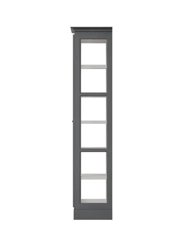 Vitrineskab Classic V1, antracit fra Lindebjerg Design
