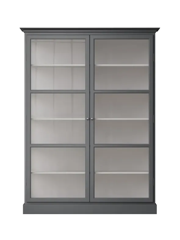 Vitrineskab Classic V2, antracit fra Lindebjerg Design