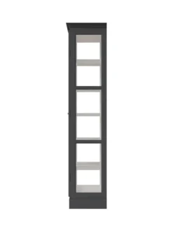 Vitrineskab Classic V2, antracit fra Lindebjerg Design