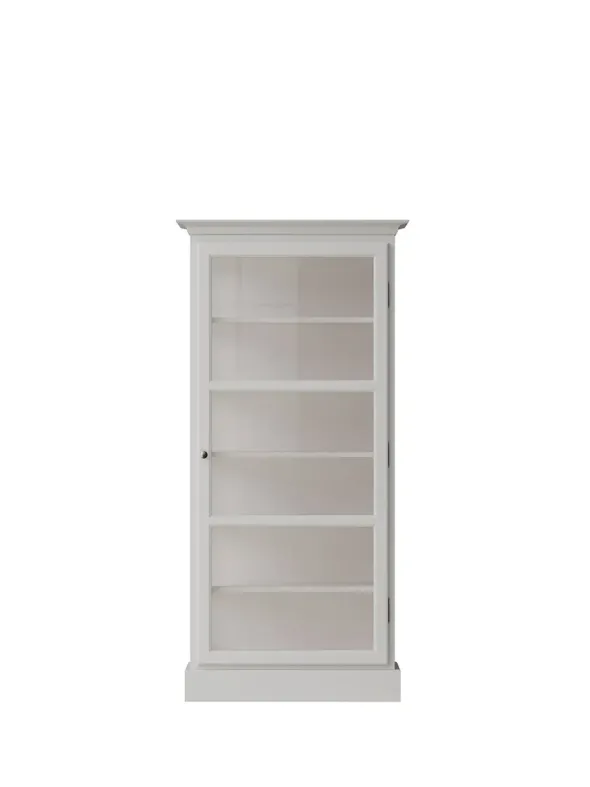 Vitrineskab Classic V3, hvid fra Lindebjerg Design