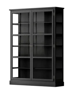Vitrineskab N2, dark oak fra Lindebjerg Design