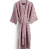 Waffle Badekåbe, stripe cool pink fra Hay