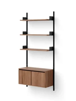 Wall Shelf Cabinet Low w. Doors fra New Works