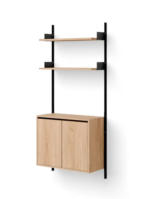 Wall Shelf Cabinet Tall w. Doors fra New Works