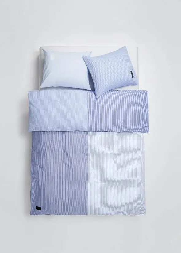Wall Street Oxford Patchwork Duvet Cover Single 140x200 cm fra Magniberg