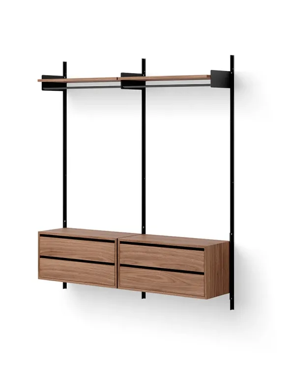 Wardrobe Shelf Cabinets w. Drawers fra New Works