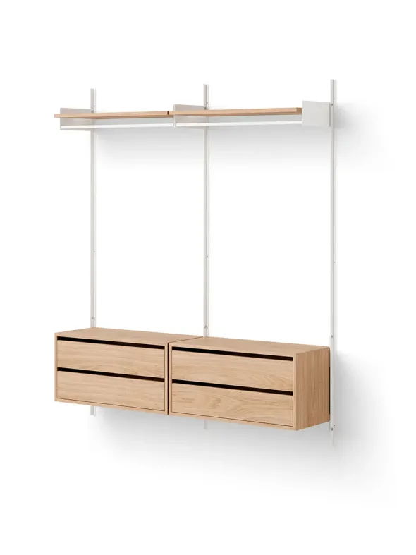 Wardrobe Shelf Cabinets w. Drawers fra New Works