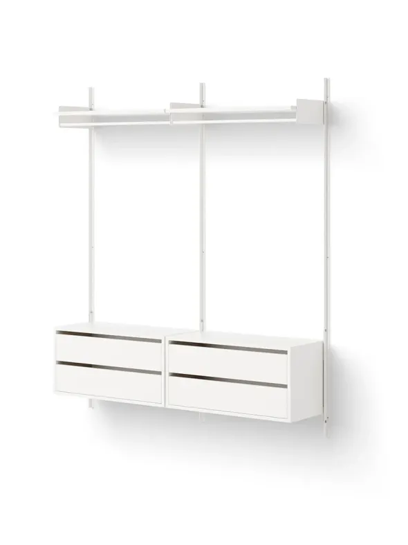 Wardrobe Shelf Cabinets w. Drawers fra New Works