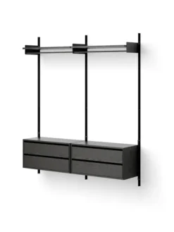 Wardrobe Shelf Cabinets w. Drawers fra New Works