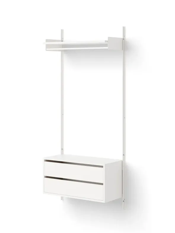 Wardrobe Shelf Cabinet w. Drawers fra New Works