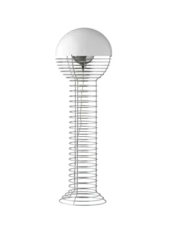 Wire gulvlampe af Verner Panton