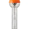 Wire Gulvlampe, orange af Verner Panton