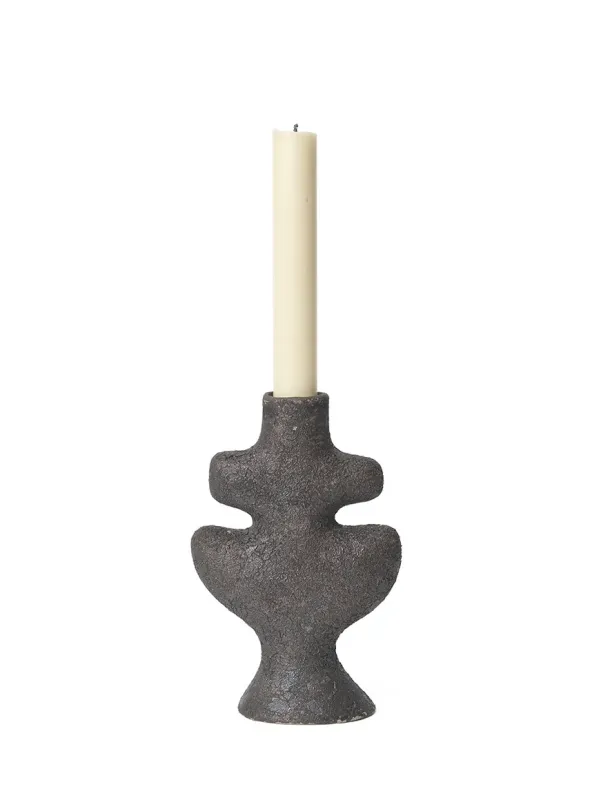 Yara Candle Holder Small, rustic iron fra Ferm Living