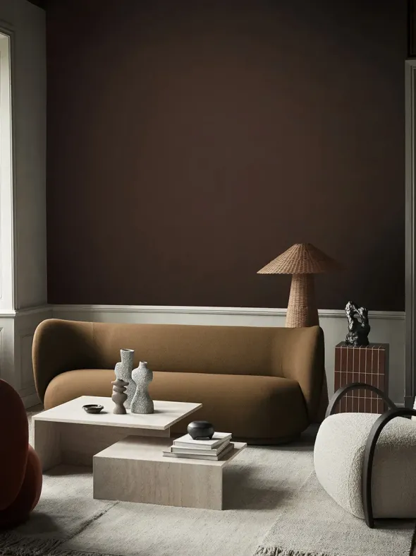 Yara Vase Large, grey pumice fra Ferm Living