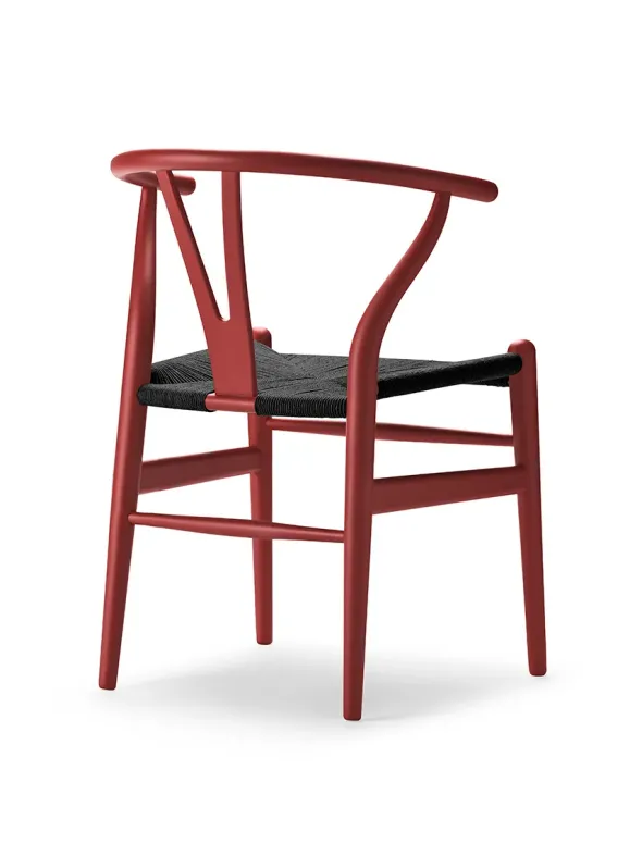 Y-stol CH24 Soft Falu med sort flet af Hans J. Wegner