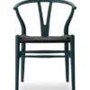 Y-stol CH24 Soft North Sea med sort flet af Hans J. Wegner
